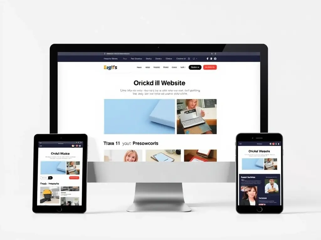 A clean, modern website design showcasing a responsive layout on various devices, emphasizing user-friendly navigation and a visually appealing interface.